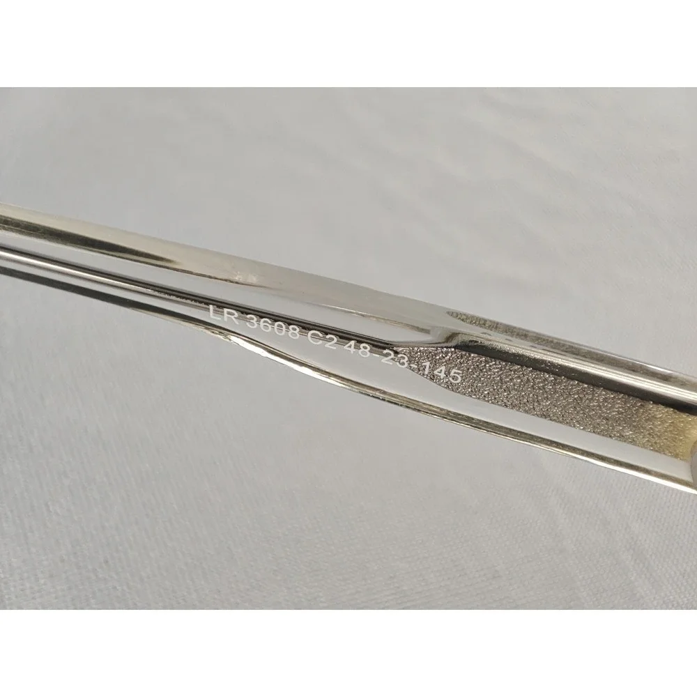 Linea Roma LR 3608 C2 Clear Gold Top Bar Sunglasses‎ Made in Italy 48-23 145